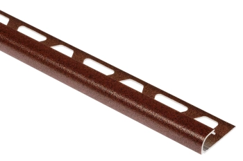 Schlüter STRRO80TSR/300 Profil zakończeniowy z powłoką strukturalną TRENDLINE RONDEC-TS Aluminium z powłoką strukturalną rdzawy - 3000 mm - 8 mm