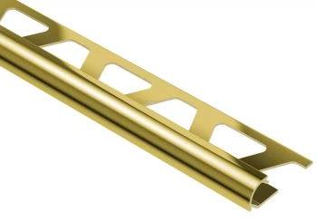 Schlüter STRRO100AMG Zaokrąglony profil wykończeniowy z anodowanego aluminium RONDEC-A Aluminium anodowane połysk mosiądz - 2500 mm - 10 mm