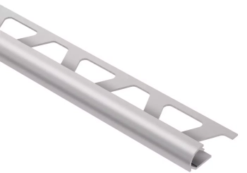 Schlüter STRRO125AE Zaokrąglony profil wykończeniowy z anodowanego aluminium RONDEC-A Aluminium anodowane – naturalne matowe - 2500 mm - 12.5 mm