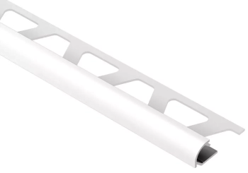 Schlüter STRRO100BW Profil zakończeniowy z barwnie powlekanego aluminium RONDEC-AC Biel brylantowa - 2500 mm - 10 mm