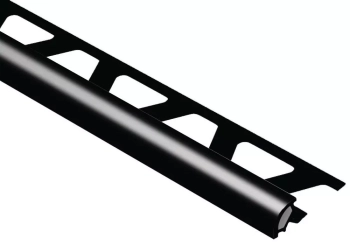 Schlüter STRPRO110GS Zaokrąglony profil zakończeniowy z barwnego PCV RONDEC-PRO Grafitowoczarny - 2500 mm - 11 mm