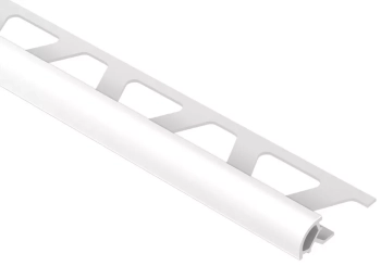 Schlüter STRPRO125BW Zaokrąglony profil zakończeniowy z barwnego PCV RONDEC-PRO Biel brylantowa - 2500 mm - 12.5 mm