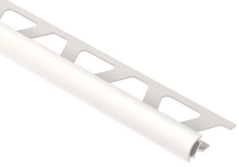 Schlüter STRPRO80W/300 Zaokrąglony profil zakończeniowy z barwnego PCV RONDEC-PRO Biały - 3000 mm - 8 mm