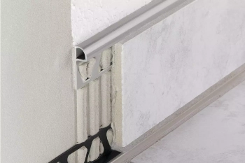 Schlüter STRPRG80BW Zaokrąglony profil zakończeniowy z barwnego PCV RONDEC-PRG Biel brylantowa - 2500 mm - 8 mm