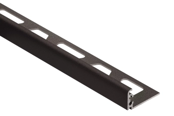 Schlüter STRJ140TSOB Profil zakończeniowy z powłoką strukturalną TRENDLINE JOLLY-TS Aluminium z powłoką strukturalną brąz - 2500 mm - 14 mm