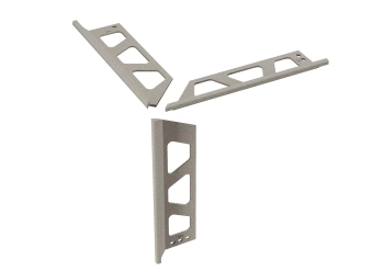 Schlüter STRES/F45TSBG Zestaw narożny, aluminium z powłoką strukturalną FINEC-TS Aluminium z powłoką strukturalną beżowoszare - 4.5 mm