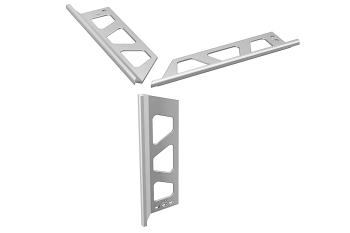 Schlüter STRES/F90AE Zestaw narożny, aluminium anodowane matowe naturalne FINEC-AE Aluminium anodowane – naturalne matowe - 9 mm