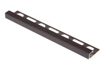 Schlüter STRQ125TSDA/300 Profil zakończeniowy z powłoką strukturalną TRENDLINE QUADEC-TS Aluminium z powłoką strukturalną ciemny antracyt - 3000 mm - 12.5 mm