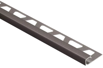 Schlüter STRQ125TSOB/300 Profil zakończeniowy z powłoką strukturalną TRENDLINE QUADEC-TS Aluminium z powłoką strukturalną brąz - 3000 mm - 12.5 mm
