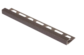 Schlüter STRQ80TSLA/300 Profil zakończeniowy z powłoką strukturalną TRENDLINE QUADEC-TS Aluminium z powłoką strukturalną jasny antracyt - 3000 mm - 8 mm