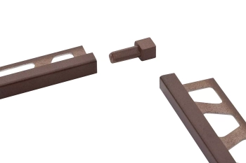 Schlüter STREV/Q60TSC Narożnik zewnętrzny/wewnętrzny 90st, aluminium powlekane strukturalnie QUADEC-TS Aluminium z powłoką strukturalną kremowe - 6 mm