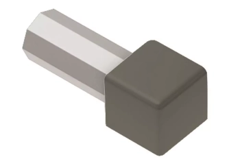 Schlüter STRED/Q60QG Narożnik zewnętrzny 90st, imitacja metalu-odlew ciśnieniowy QUADEC-AC Kwarcowoszary - 6 mm