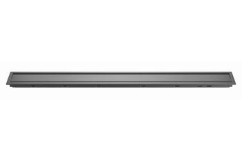 Schlüter STRKLA19TSDA120 Kombinacja kratki i ramki ze wzorem SOLID KERDI-LINE-A Aluminium z powłoką strukturalną ciemny antracyt - 1200 mm - 75 mm - 19 mm - 0.8 mm