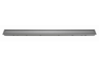 Schlüter STRKLA19TSG110 Kombinacja kratki i ramki ze wzorem SOLID KERDI-LINE-A Aluminium z powłoką strukturalną szare - 1100 mm - 75 mm - 19 mm - 0.8 mm