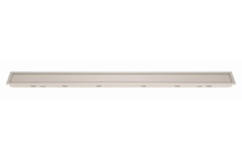 Schlüter STRKLA19TSI120 Kombinacja kratki i ramki ze wzorem SOLID KERDI-LINE-A Aluminium z powłoką strukturalną kość słoniowa - 1200 mm - 75 mm - 19 mm - 0.8 mm