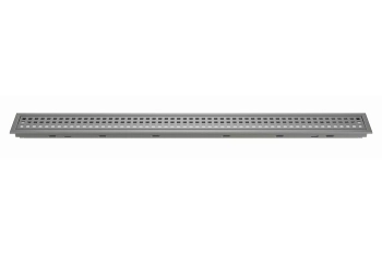 Schlüter STRKLB19TSG60 Kombinacja kratki i ramki ze wzorem SQUARE KERDI-LINE-B Aluminium z powłoką strukturalną szare - 600 mm - 75 mm - 19 mm - 0.8 mm