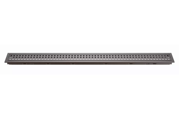 Schlüter STRKLB19TSOB70 Kombinacja kratki i ramki ze wzorem SQUARE KERDI-LINE-B Aluminium z powłoką strukturalną brąz - 700 mm - 75 mm - 19 mm - 0.8 mm