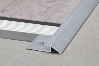 Schlüter STRVPUL90ACGB Profil łączący z aluminium VINPRO-U Aluminium anodowane – chrom szczotkowany - 2500 mm - 9 mm