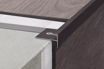 Schlüter STRVPSTL65ATGB Profil schodowy do okładzin elastycznych VINPRO-STEP Aluminium anodowane szczotkowany tytan - 2500 mm - 6.5 mm