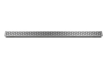 Schlüter STRKLIFE23EB100 Wzór FLORAL KERDI-LINE-STYLE Stal nierdzewna szczotkowana - 1000 mm - 75 mm - 23 mm - 0.8 mm
