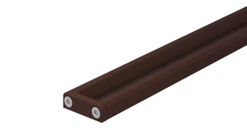Schlüter STRKLVRD9TSOB180 Wklęsły profil odwadniający z możliwością skracania KERDI-LINE-VARIO-COVE Aluminium z powłoką strukturalną brąz - 1800 mm - 26 mm - 8 mm