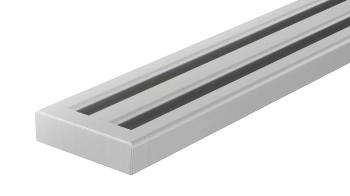 Schlüter STRKLVR1D10EB120 Wzór WAVE KERDI-LINE-VARIO-WAVE Stal nierdzewna szczotkowana - 1200 mm - 42 mm - 10 mm