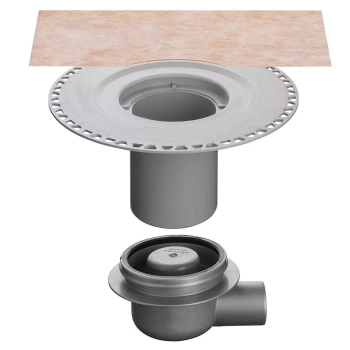 Schlüter STRKDBH5070GVB zestaw odpływu podłogowego z odpływem poziomym, DN 50/70 KERDI-DRAIN-KDBH
