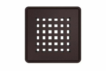 Schlüter STRKDR10TSOBD3GV Zestaw kratki/ramki KERDI-DRAIN-RRE Aluminium z powłoką strukturalną brąz - 100 mm - 100 mm