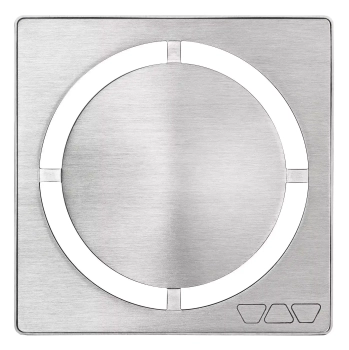 Schlüter STRKDIF10EBD7 zestaw kratka/ramka, wzór 7, stal nierdzewna szczotkowana KERDI-DRAIN-STYLE - 100 mm - 100 mm