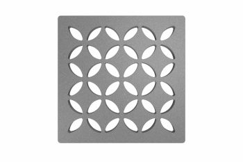 Schlüter STRKDGIF10TSGD5 Ramka konturowa i wymienna kratka odwadniająca KERDI-DRAIN-STYLE Aluminium z powłoką strukturalną szare - 100 mm - 100 mm