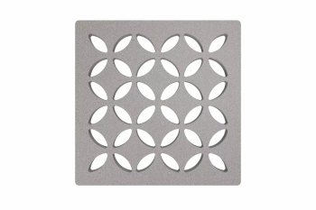 Schlüter STRKDGIF10TSSGD5 Ramka konturowa i wymienna kratka odwadniająca KERDI-DRAIN-STYLE Aluminium z powłoką strukturalną szary kamienny - 100 mm - 100 mm