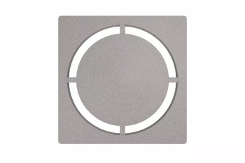 Schlüter STRKDGIF10TSSGD7 Ramka konturowa i wymienna kratka odwadniająca KERDI-DRAIN-STYLE Aluminium z powłoką strukturalną szary kamienny - 100 mm - 100 mm