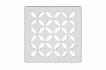 Schlüter STRKDIF10MBWD5 Ramka konturowa i wymienna kratka odwadniająca KERDI-DRAIN-STYLE Biel brylantowa matowa - 100 mm - 100 mm