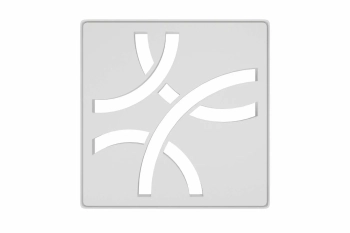 Schlüter STRKDIF10MBWD6 Ramka konturowa i wymienna kratka odwadniająca KERDI-DRAIN-STYLE Biel brylantowa matowa - 100 mm - 100 mm