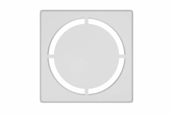 Schlüter STRKDIF10MBWD7GV Ramka konturowa i wymienna kratka odwadniająca KERDI-DRAIN-STYLE Biel brylantowa matowa - 100 mm - 100 mm