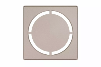 Schlüter STRKDIF10TSCD7GV Ramka konturowa i wymienna kratka odwadniająca KERDI-DRAIN-STYLE Aluminium z powłoką strukturalną kremowe - 100 mm - 100 mm