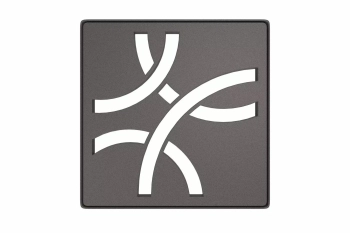 Schlüter STRKDIF10TSDAD6GV Ramka konturowa i wymienna kratka odwadniająca KERDI-DRAIN-STYLE Aluminium z powłoką strukturalną ciemny antracyt - 100 mm - 100 mm