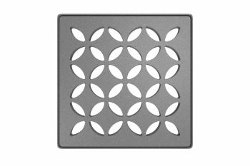 Schlüter STRKDIF10TSGD5 Ramka konturowa i wymienna kratka odwadniająca KERDI-DRAIN-STYLE Aluminium z powłoką strukturalną szare - 100 mm - 100 mm