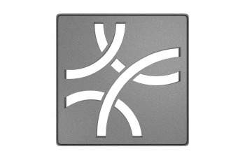 Schlüter STRKDIF10TSGD6GV Ramka konturowa i wymienna kratka odwadniająca KERDI-DRAIN-STYLE Aluminium z powłoką strukturalną szare - 100 mm - 100 mm