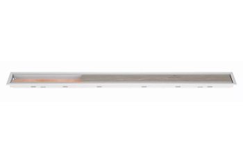 Schlüter STRKLCA19MBW80 Kombinacja kratki i ramki ze wzorem FRAMED TILE KERDI-LINE-C Biel brylantowa matowa - 800 mm - 75 mm - 19 mm - 0.8 mm
