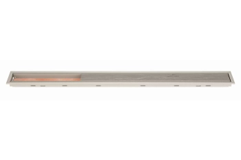Schlüter STRKLCA19TSC90 Kombinacja kratki i ramki ze wzorem FRAMED TILE KERDI-LINE-C Aluminium z powłoką strukturalną kremowe - 900 mm - 75 mm - 19 mm - 0.8 mm