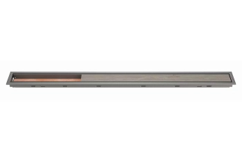 Schlüter STRKLCA19TSG70 Kombinacja kratki i ramki ze wzorem FRAMED TILE KERDI-LINE-C Aluminium z powłoką strukturalną szare - 700 mm - 75 mm - 19 mm - 0.8 mm