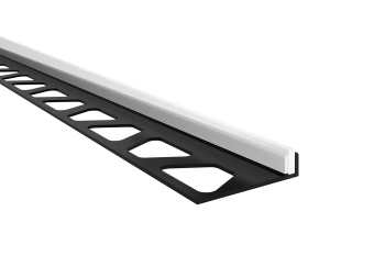 Schlüter STRSPSB100MBW/200 Dwuczęściowy klin spadkowy do pryszniców bezbrodzikowych SHOWERPROFILE-S Biel brylantowa matowa - 2000 mm - 10 mm