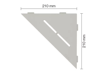 Schlüter STRSES1D7TSBG Wzór PURE SHELF-E-S1 Aluminium z powłoką strukturalną beżowoszare - 210 mm - 210 mm - 4 mm