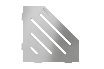 Schlüter STRSES2D10EB Wzór WAVE SHELF-E-S2 Stal nierdzewna szczotkowana - 190 mm - 195 mm - 4 mm