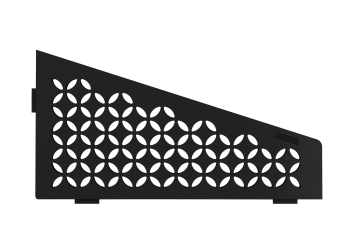 Schlüter STRSES3D5MGS Wzór FLORAL SHELF-E-S3 Grafitowoczarny matowy - 150 mm - 295 mm - 4 mm