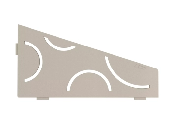 Schlüter STRSES3D6TSC Wzór CURVE SHELF-E-S3 Aluminium z powłoką strukturalną kremowe - 150 mm - 295 mm - 4 mm