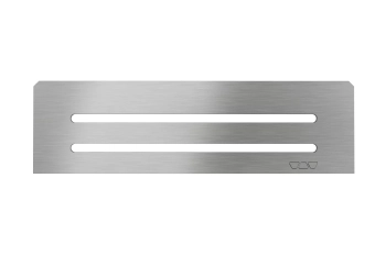 Schlüter STRSNS1D10EB Wzór WAVE SHELF-N-S1 Stal nierdzewna szczotkowana - 300 mm - 87 mm - 4 mm