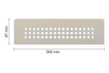 Schlüter STRSNS1D3TSC Wzór SQUARE SHELF-N-S1 Aluminium z powłoką strukturalną kremowe - 300 mm - 87 mm - 4 mm