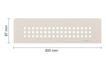Schlüter STRSNS1D3TSI Wzór SQUARE SHELF-N-S1 Aluminium z powłoką strukturalną kość słoniowa - 300 mm - 87 mm - 4 mm